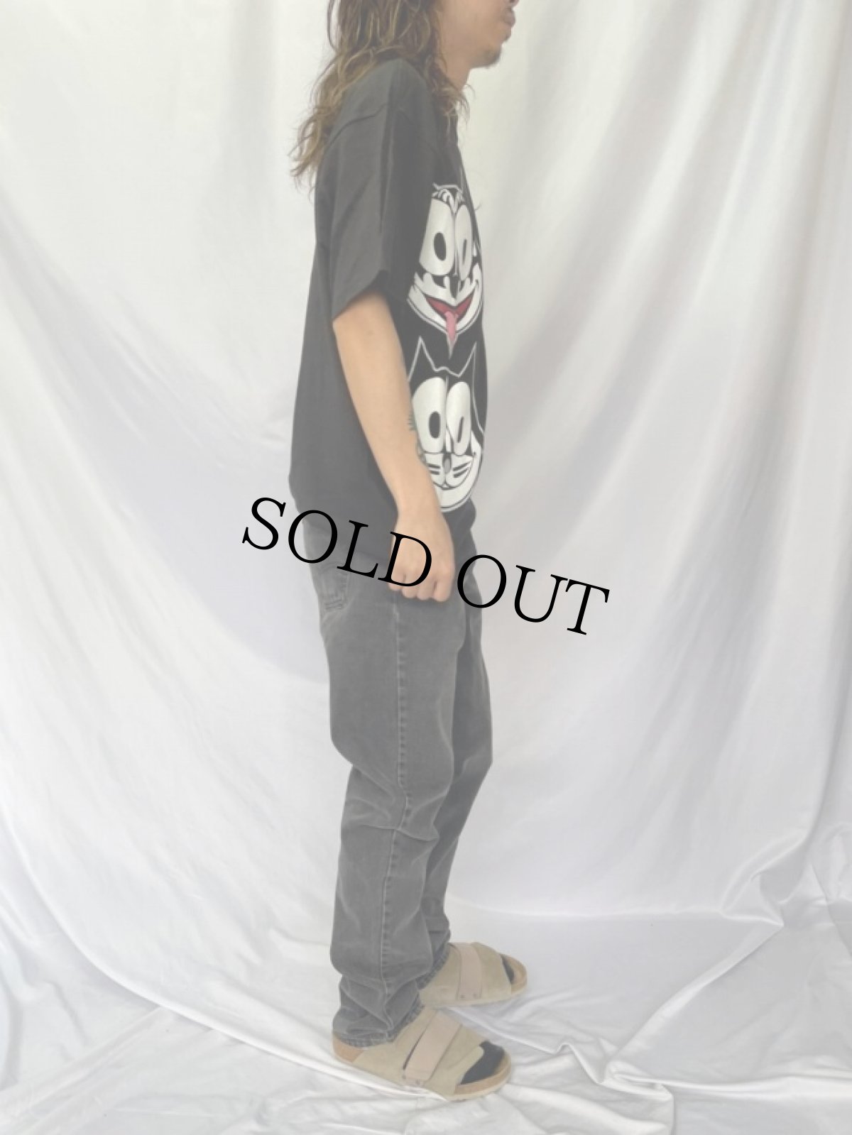 画像3: 90's FELIX "KISS" USA製 キャラクターパロディTシャツ DEADSTOCK L (3)