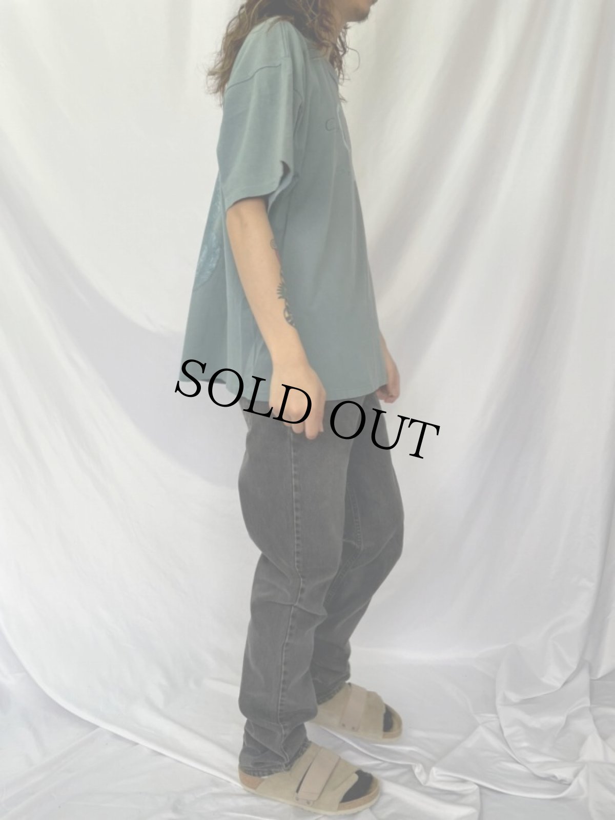 画像4: 90's COOKIE MONSTER USA製 "Calvin Klein"パロディTシャツ XL (4)