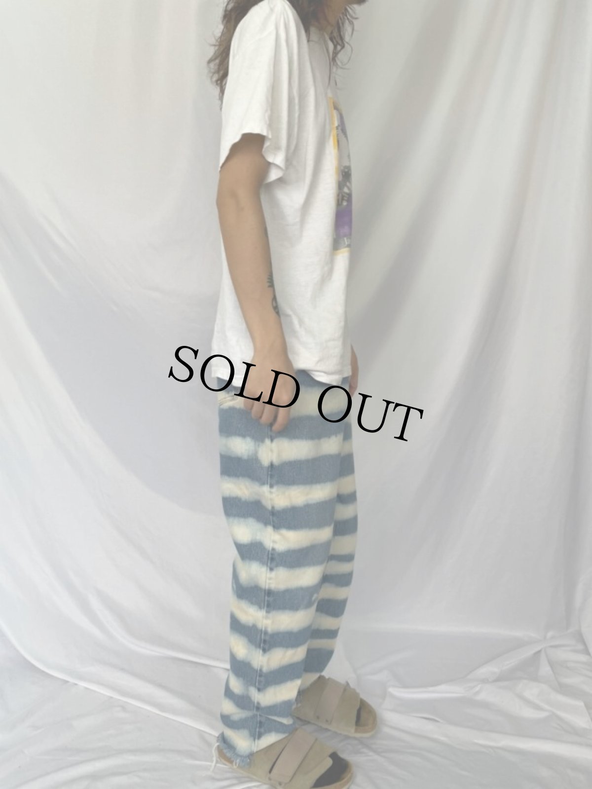 画像3: Levi's 550 ブリーチデニムパンツ W32 (3)