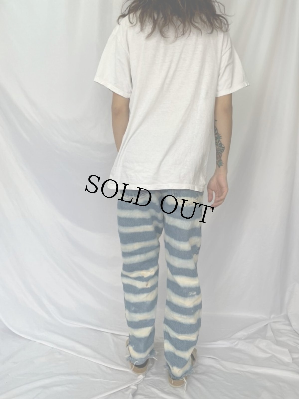 画像4: Levi's 550 ブリーチデニムパンツ W32 (4)