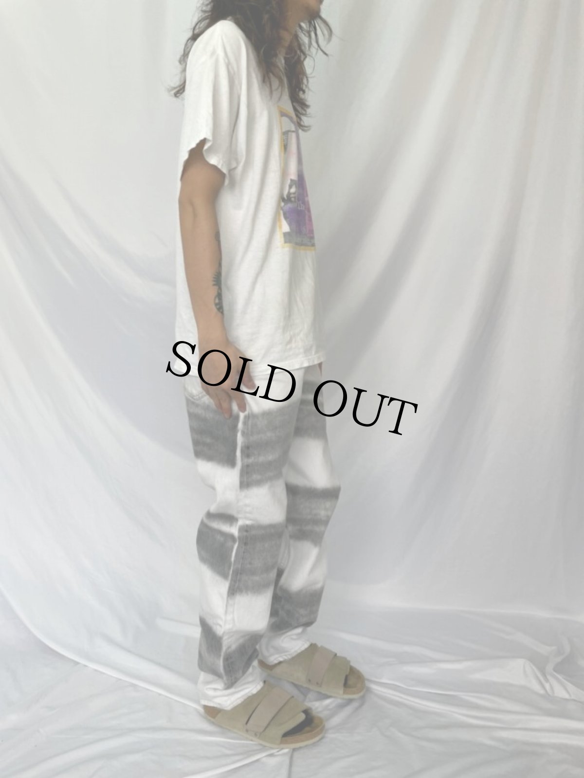 画像3: 90's Levi's 501 USA製 リメイク ホワイトデニムパンツ W35 (3)