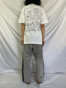 画像4: 90's CONCORDIA BIOLOGY USA製 シュールイラストTシャツ L (4)