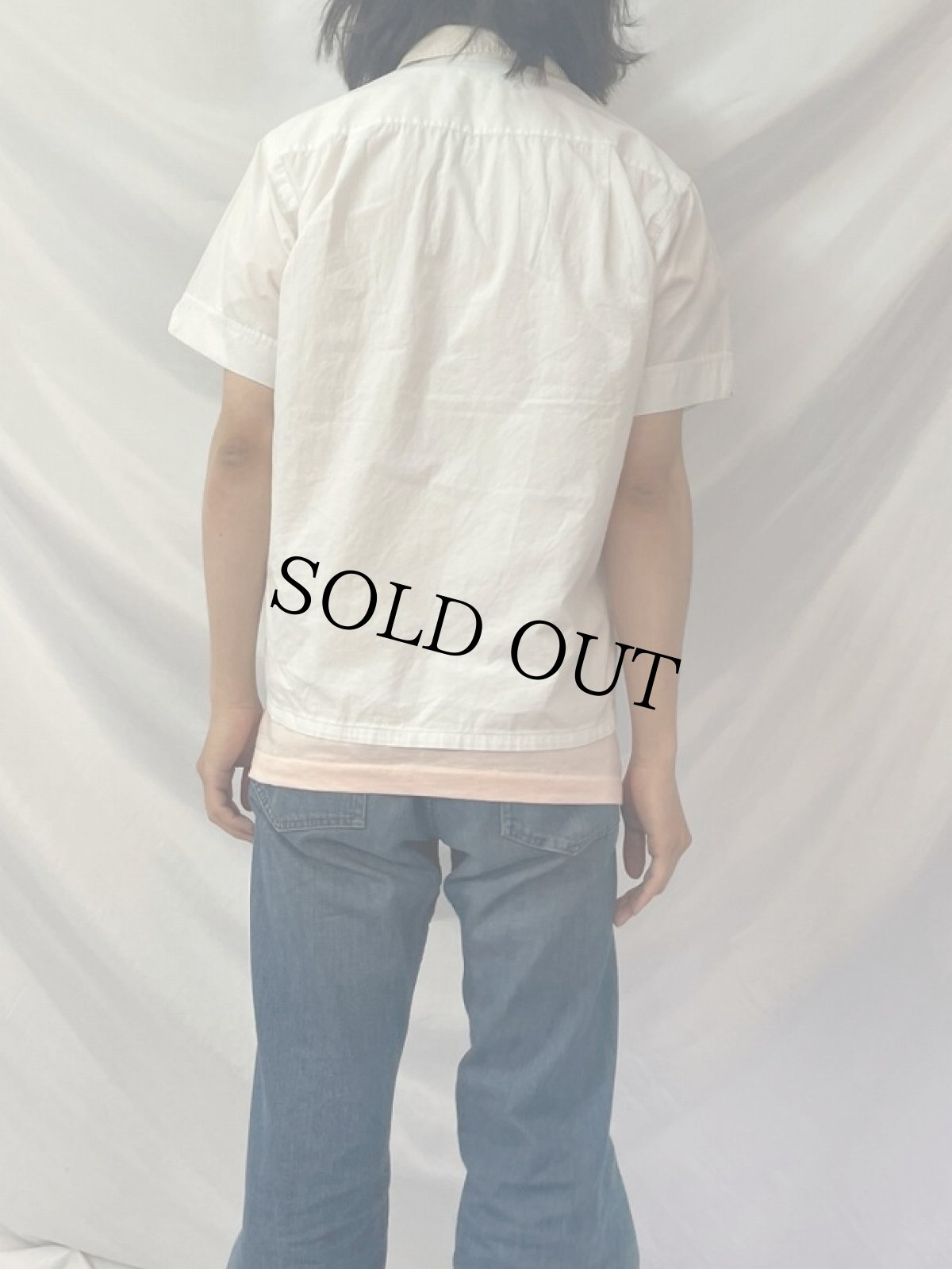 画像4: 60's Picasso 半袖コットンシャツ M (4)