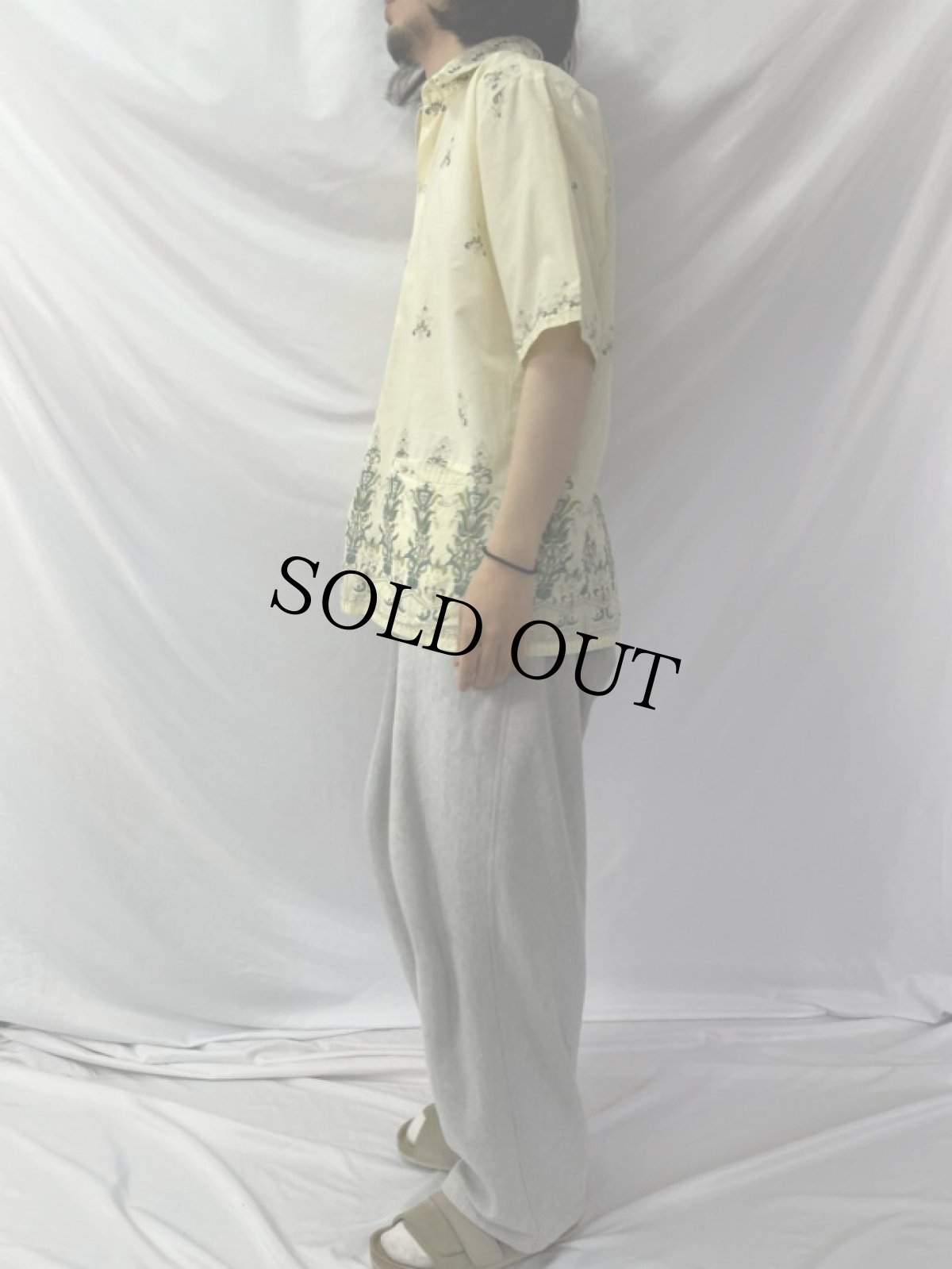 画像3: バティック柄 コットンシャツ (3)