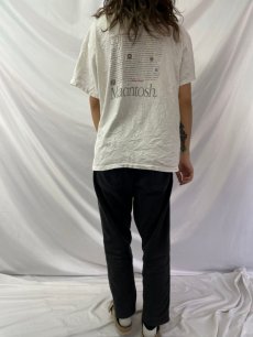 画像5: 90's Apple "Macintosh" レインボーロゴプリントTシャツ L (5)