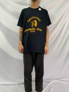 画像3: 80's GREENVILLE BLACKHAWK BAND インディアンプリントTシャツ XXL (3)