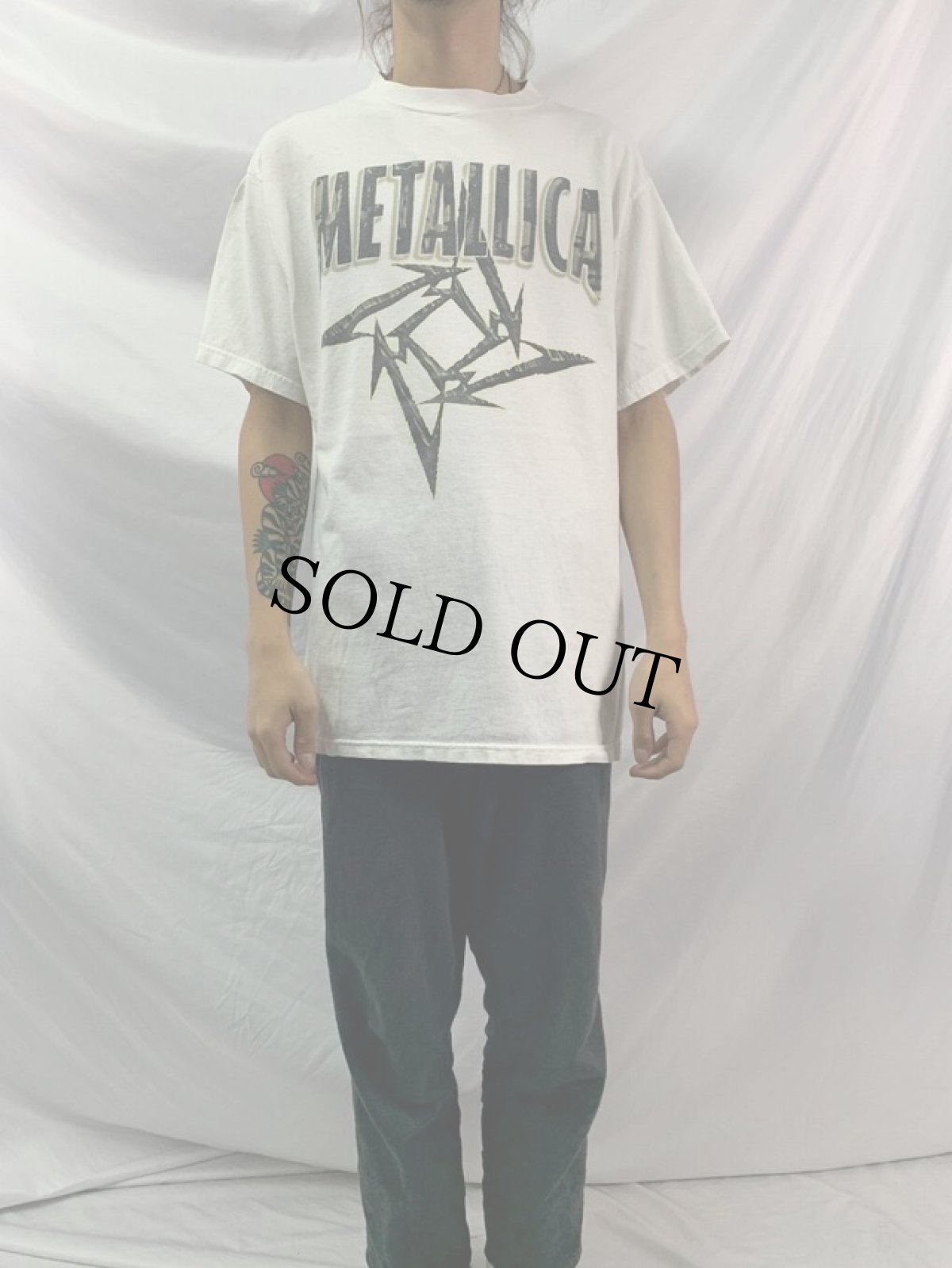 画像3: 90's METALIICA "POOR TOURING ME" ロックバンドツアーTシャツ L (3)