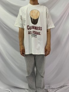 画像2: GUINNESS "GUINNESS AS USUAL" USA製 ビールメーカーTシャツ XL (2)