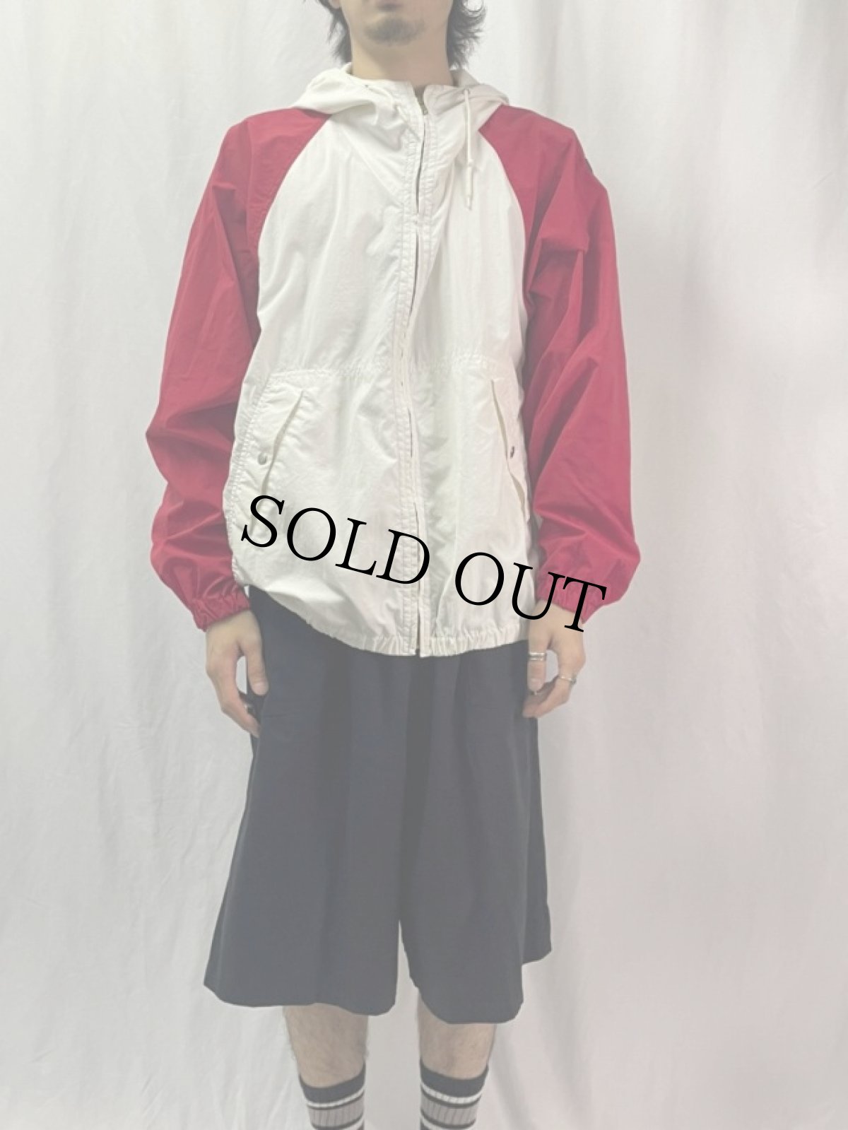 画像2: 90's POLO Ralph Lauren ナイロンジップパーカー M (2)