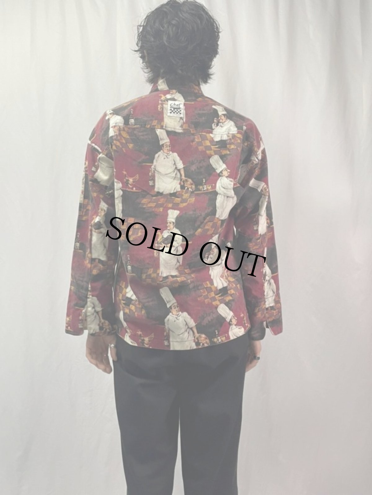 画像4: **【SALE】Chef Revival 総柄 コックシャツ S (4)