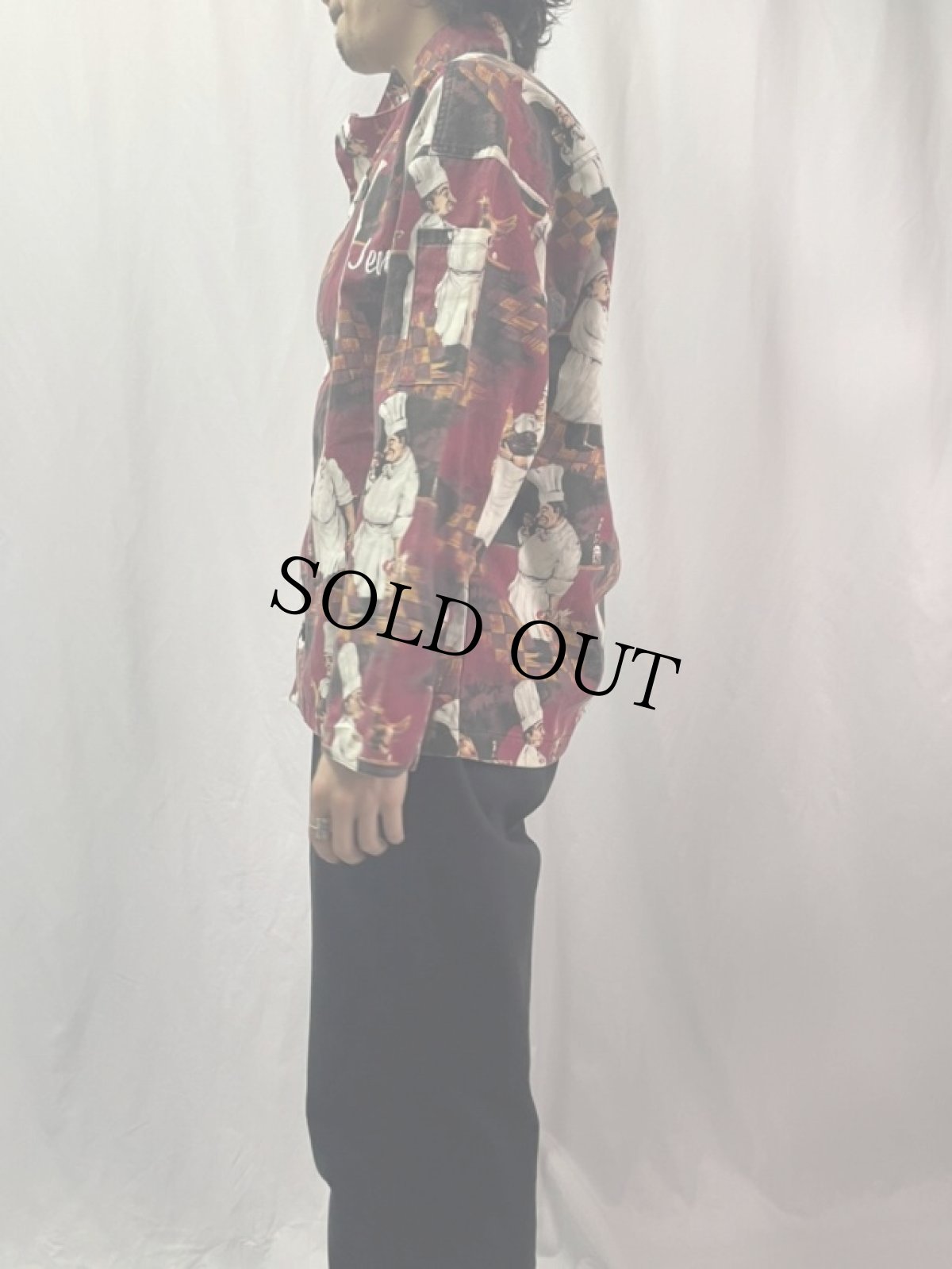 画像3: **【SALE】Chef Revival 総柄 コックシャツ S (3)