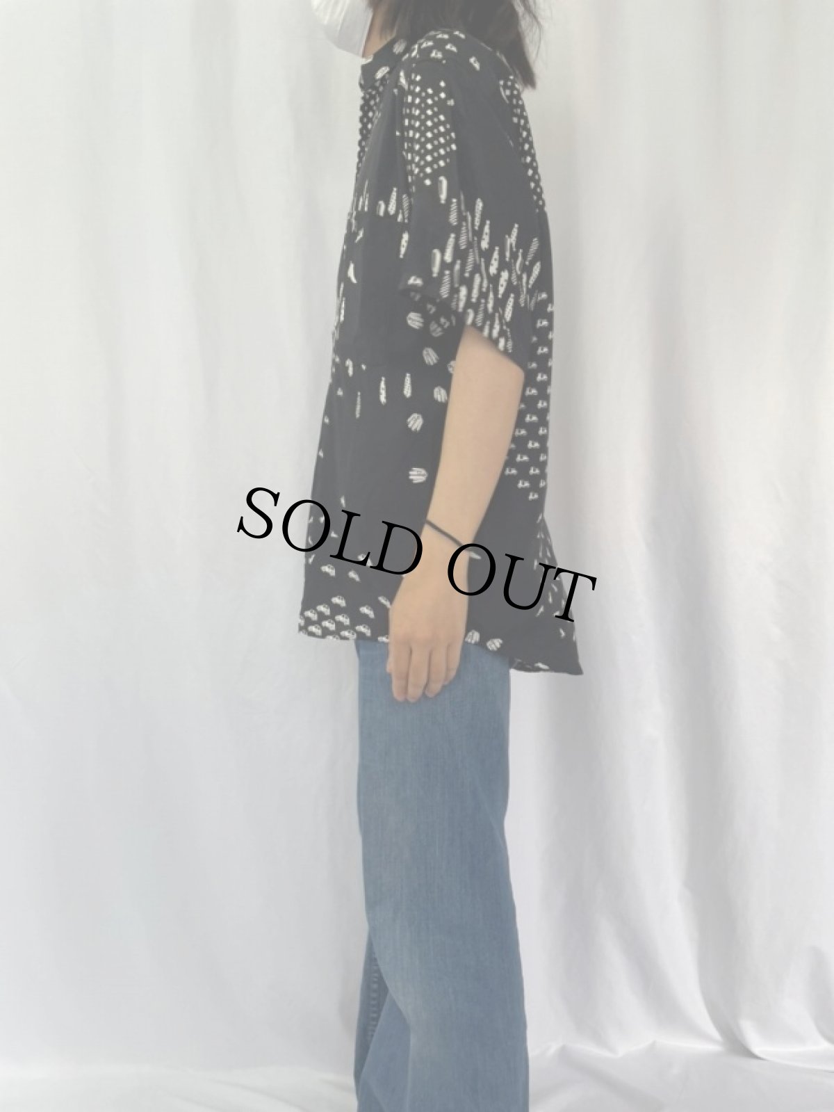 画像3: HOM LA MODE DES GAGNEURS 総柄 シャツ M (3)