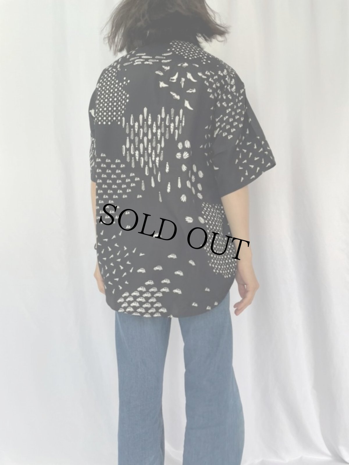 画像4: HOM LA MODE DES GAGNEURS 総柄 シャツ M (4)