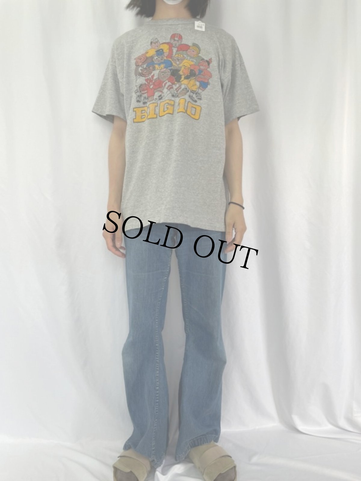 画像2: 80's BIG 10 カレッジマスコットTシャツ XL (2)