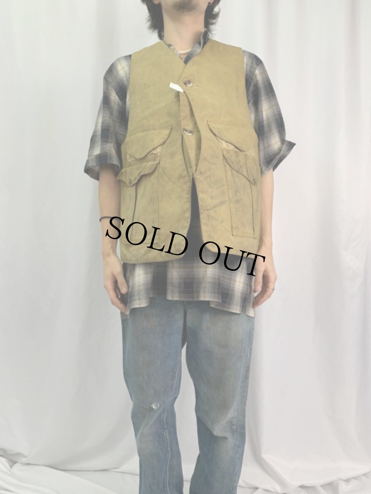 画像2: FILSON USA製 オイルフィニッシュハンティングベスト L (2)