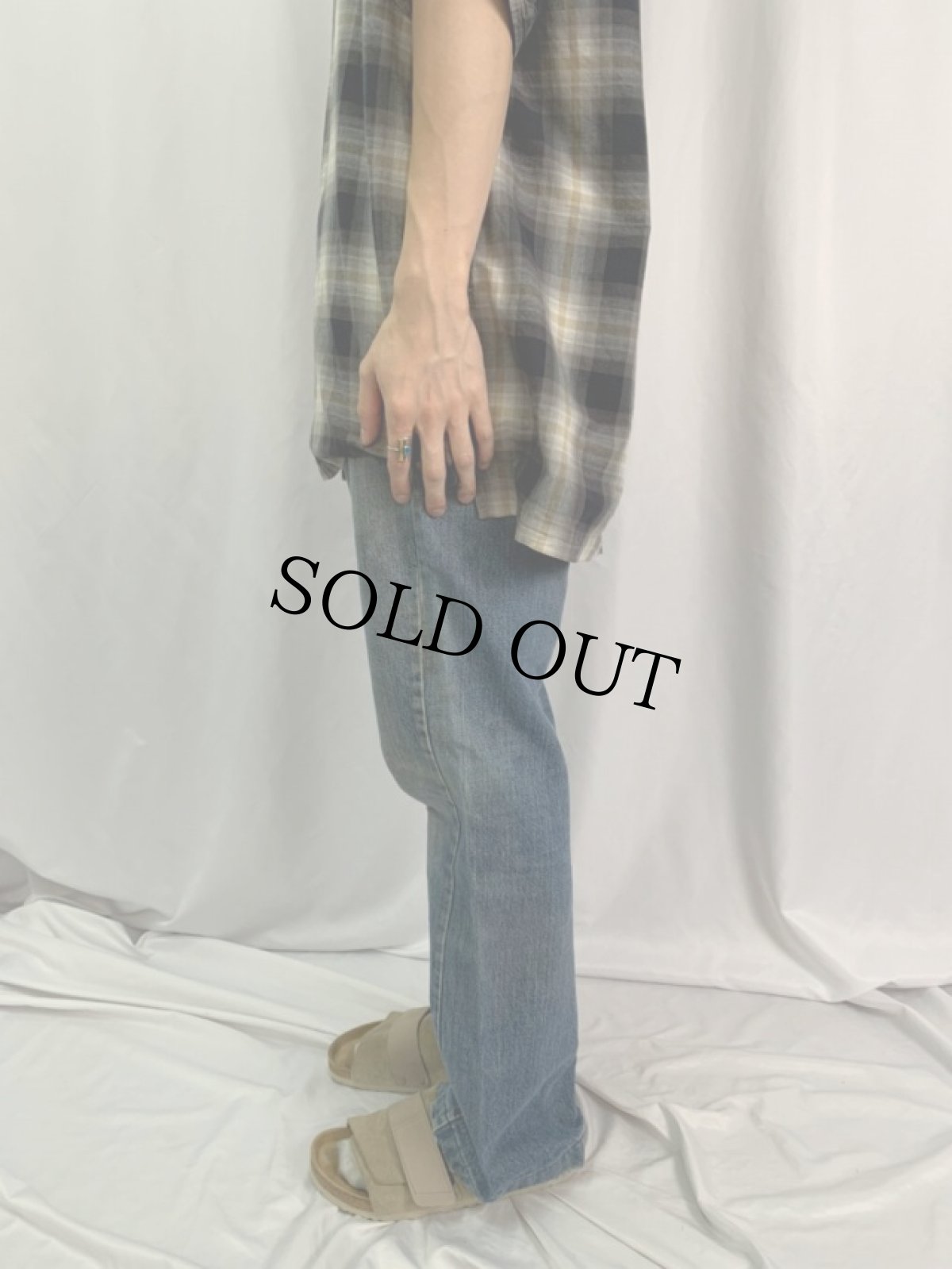 画像3: 80's Levi's 646 オレンジタブ ベルボトムデニムパンツ W34 (3)