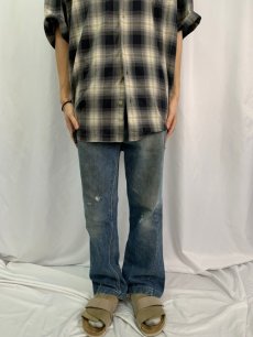 画像2: 80's Levi's 646 オレンジタブ ベルボトムデニムパンツ W34 (2)