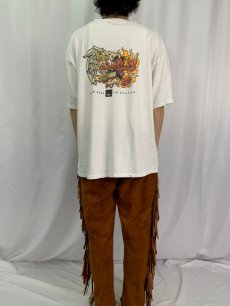 画像4: 90's MOSSIMO "NAUGHTY OR NICE?" 天使&悪魔Tシャツ XL (4)