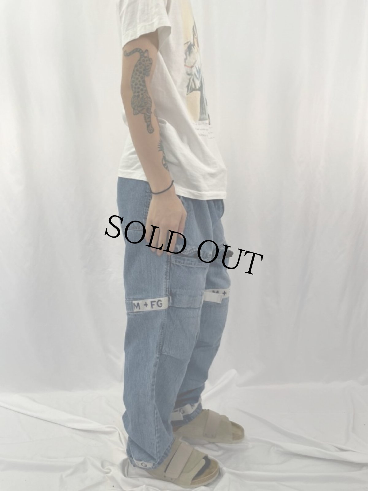 画像3: MARITHE＋FRANCOIS GIRBAUD デニム シャトルパンツ W38 (3)