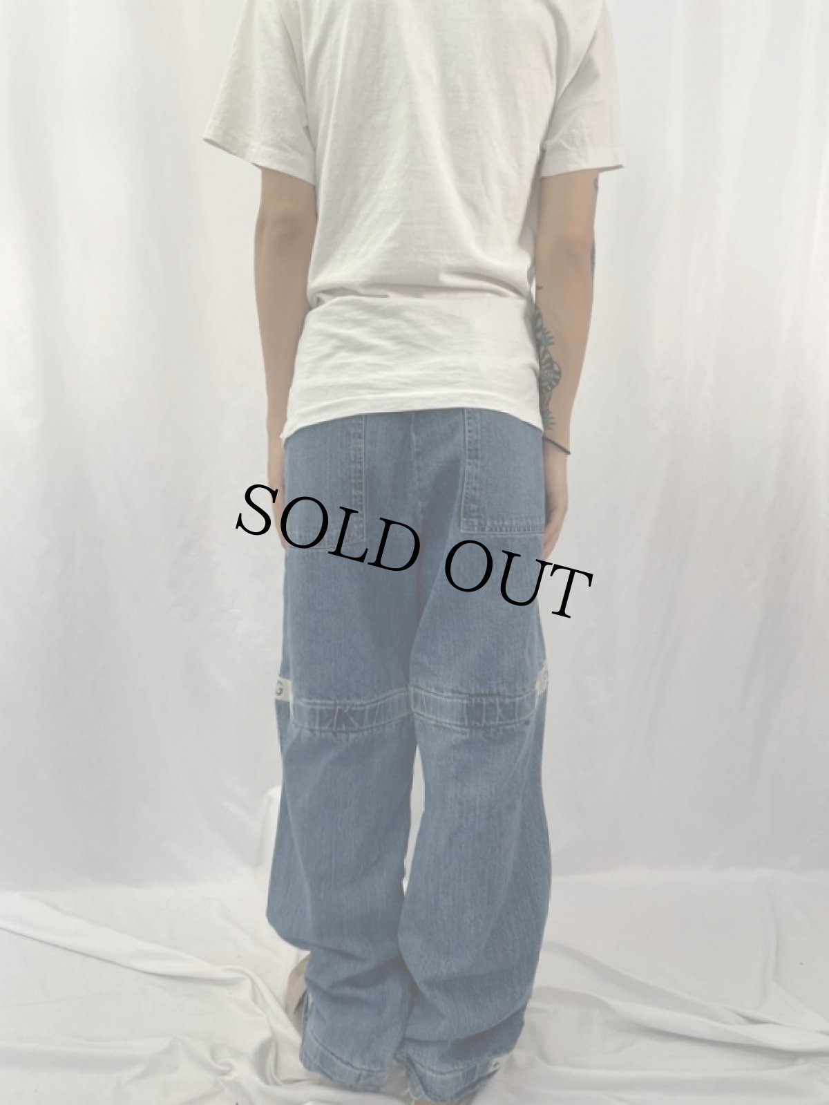 画像4: MARITHE＋FRANCOIS GIRBAUD デニム シャトルパンツ W38 (4)