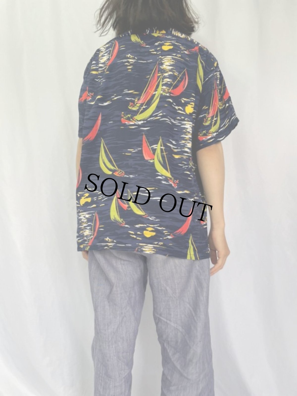 画像4: POLO Ralph Lauren "CLASSIC FIT" オールオーバーパターンアロハシャツ L (4)