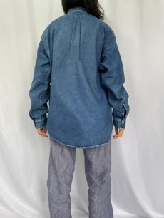画像4: 90's POLO COUNTRY Ralph Lauren ボタンダウンデニムシャツ XL (4)