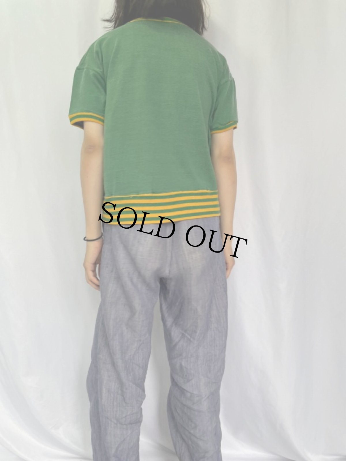 画像4: 60's RUSSELL SOUTHERN USA製 ハーフジップ 半袖スウェット L (4)