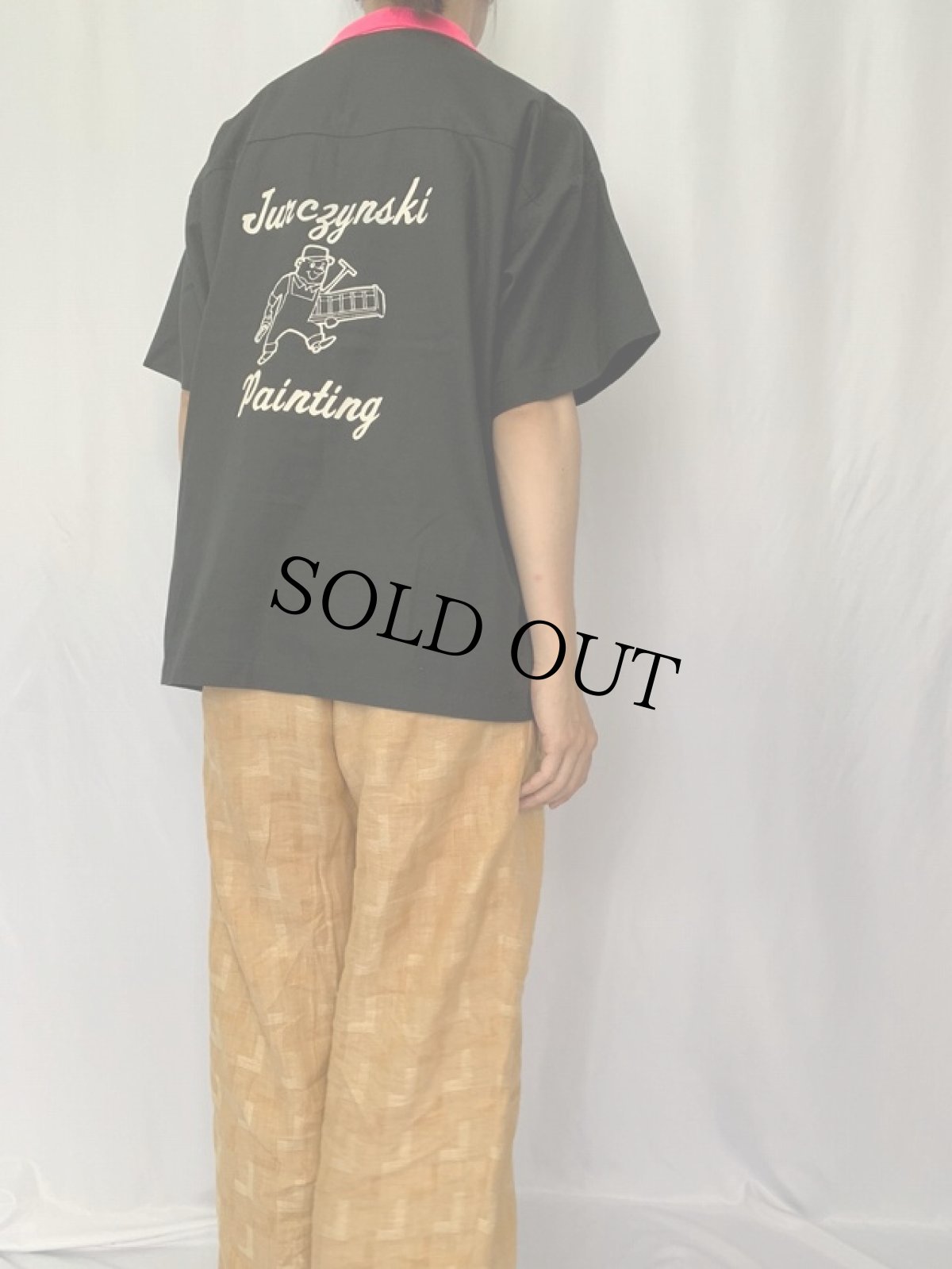 画像4: 〜90's King Louie USA製 ボーリングシャツ L (4)