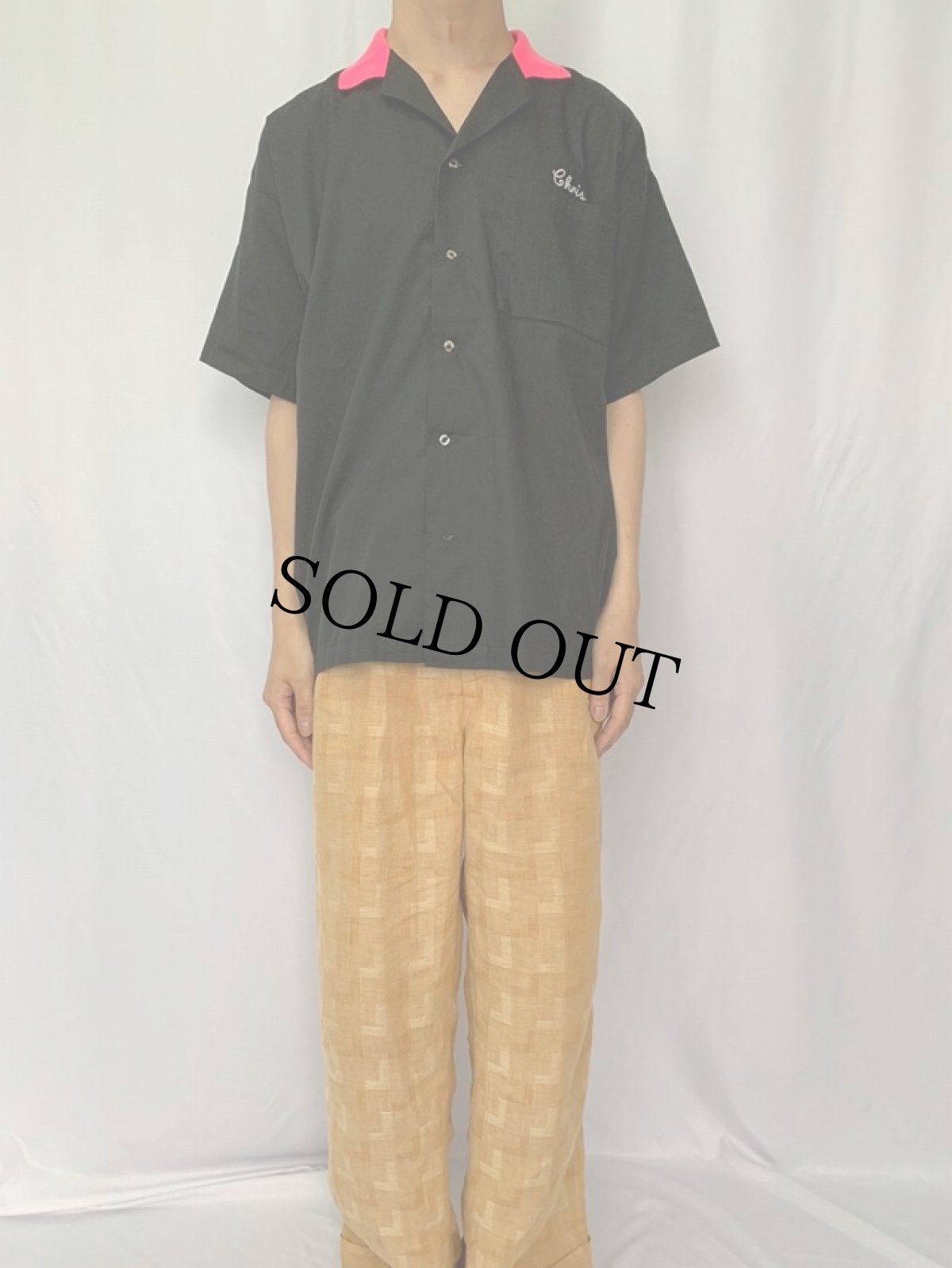 画像2: 〜90's King Louie USA製 ボーリングシャツ L (2)