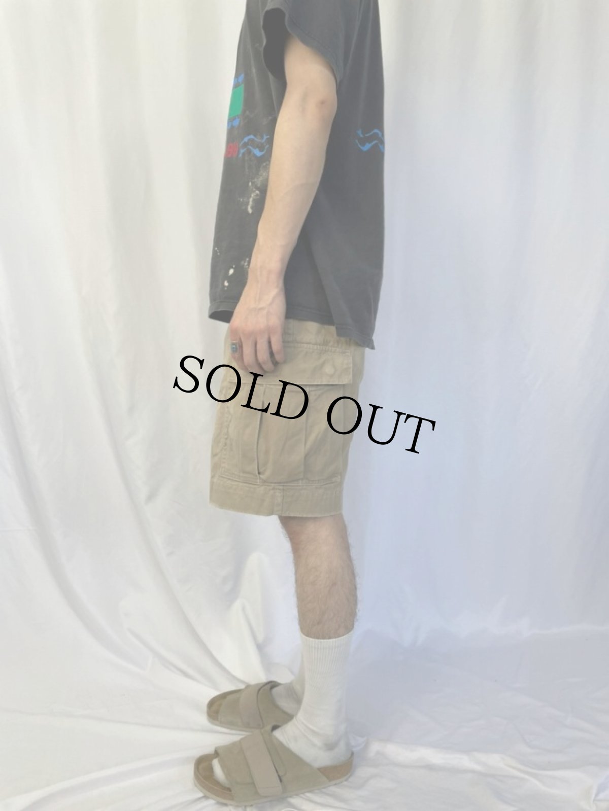 画像3: POLO Ralph Lauren デザイン コットンカーゴショーツ W31 (3)