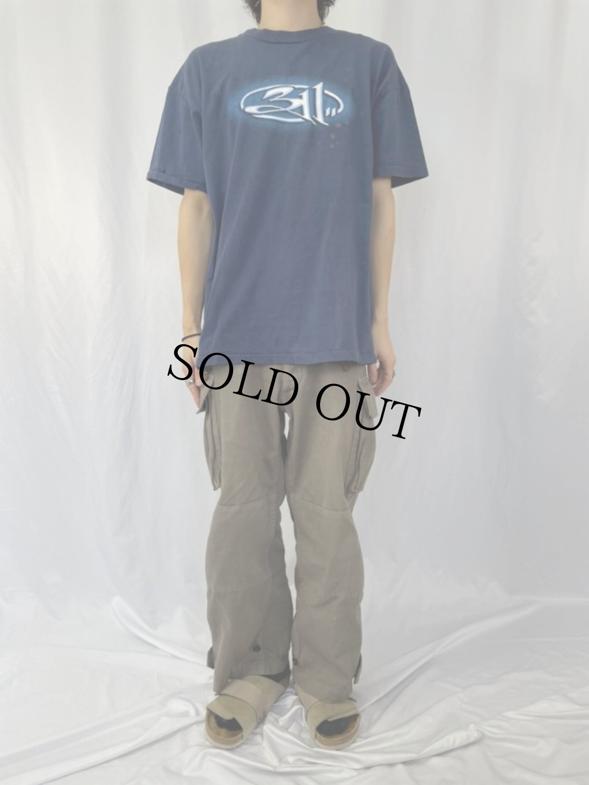 画像3: 90's 311 ロゴ×エイリアン ミクスチャーロックバンドTシャツ XL (3)