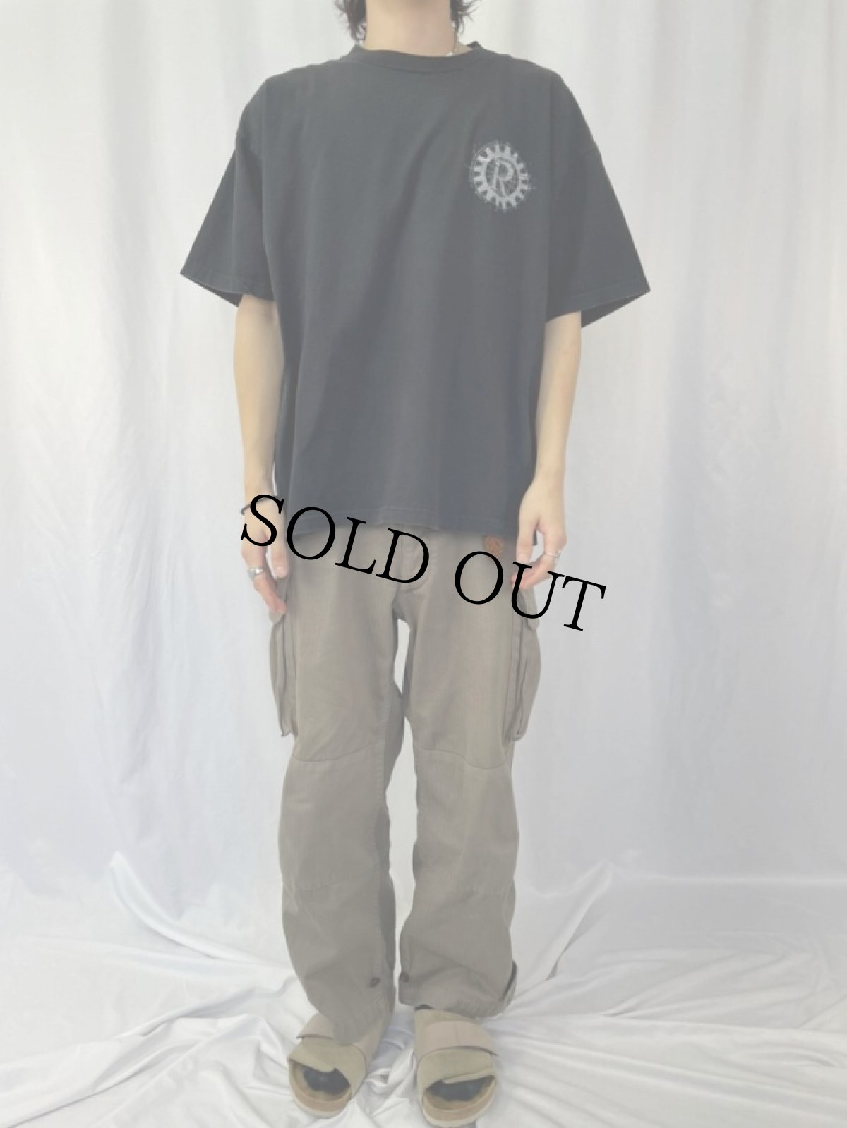 画像2: 90's RAGE AGAINST THE MACHINE ロックバンドTシャツ XL (2)