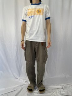 画像2: 90's Tortoise USA製 ポストロックバンド プリントリンガーTシャツ M (2)