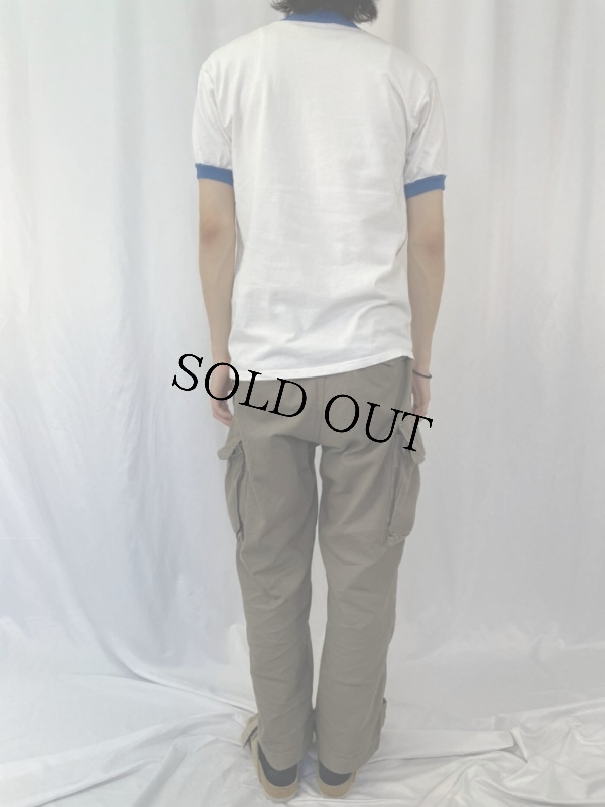 画像4: 90's Tortoise USA製 ポストロックバンド プリントリンガーTシャツ M (4)