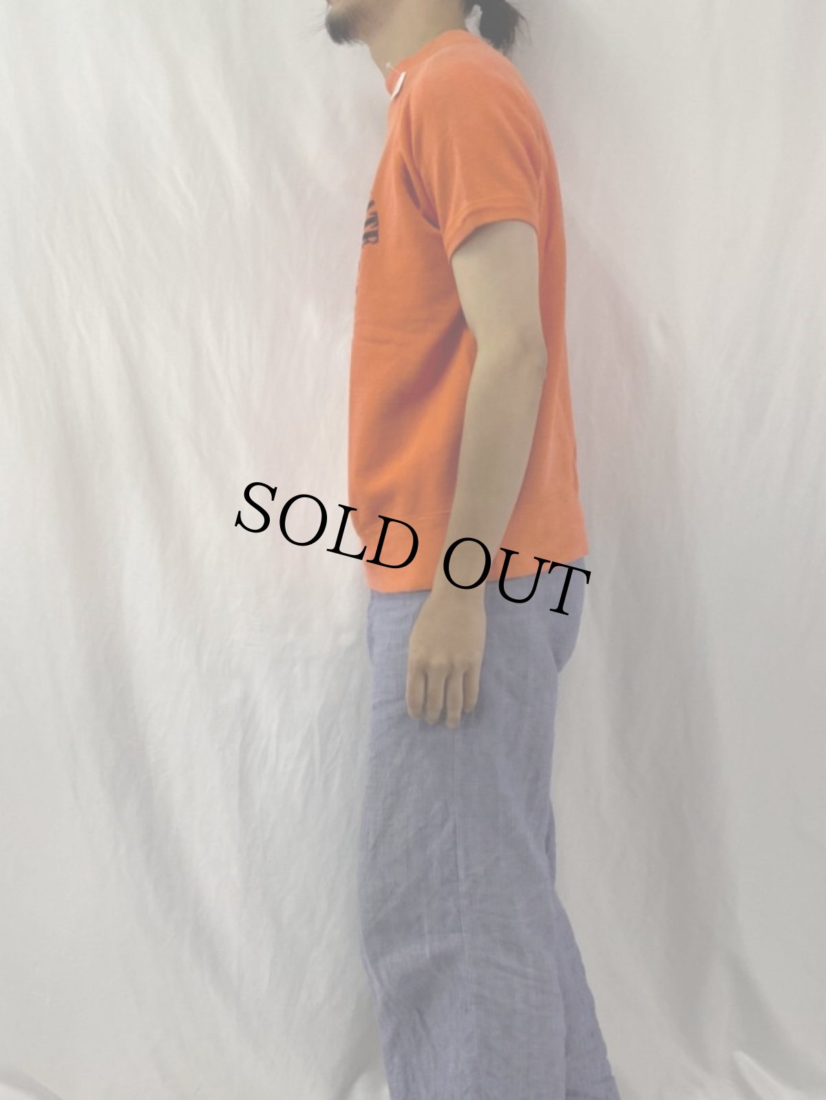 画像3: 60's ARTEX "OKLAHOMA STATE UNIVERSITY" フロッキープリント半袖スウェット XL (3)