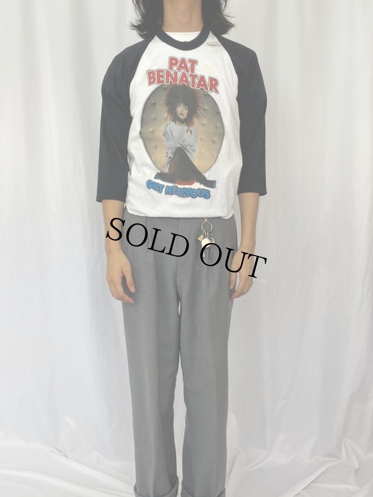 画像3: 80's PAT BENATAR USA製 シンガーソングライター ラグランロンT L (3)