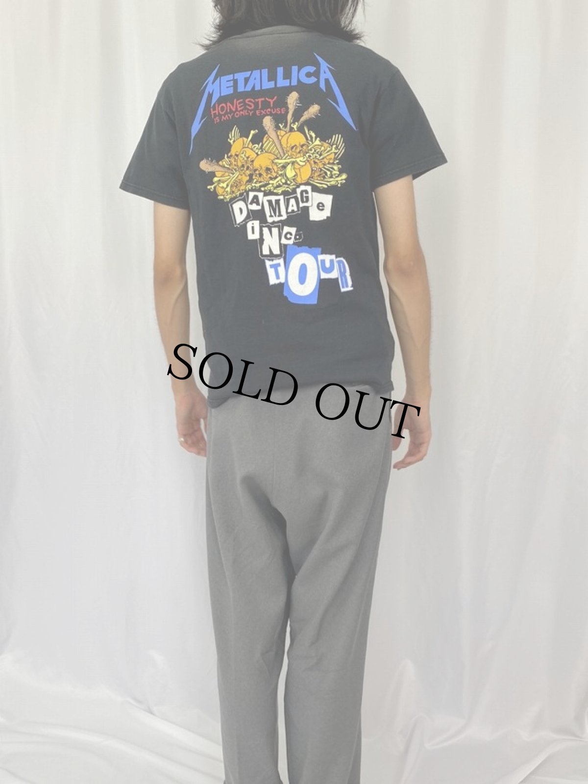 画像5: METALLICA PUSHEAD "DAMAGE INC." ロックバンドTシャツ S (5)