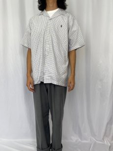 画像2: POLO GOLF Ralph Lauren "CALDWELL" チェック柄 コットンオープンカラーシャツ L (2)
