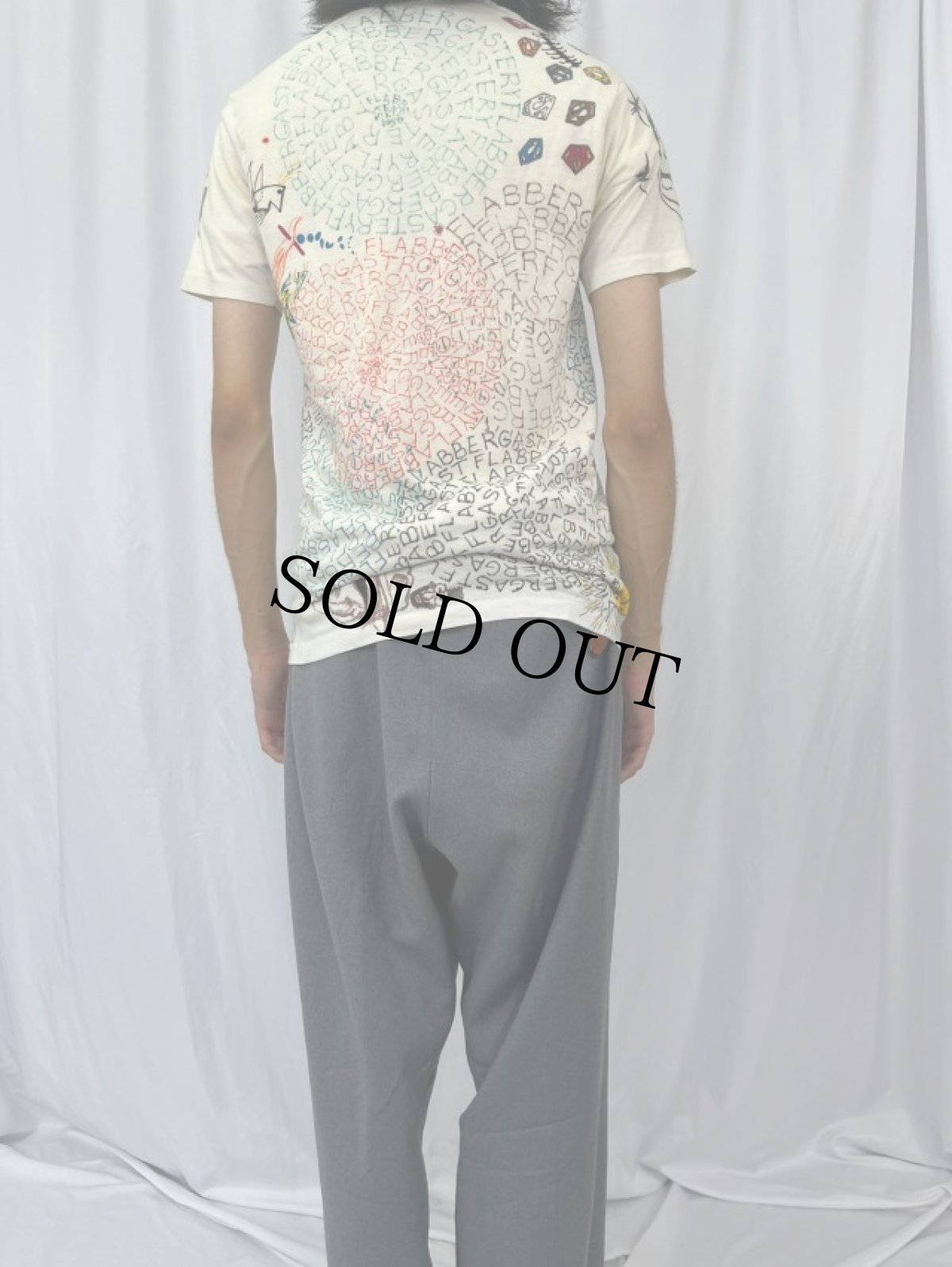 画像4: 80's〜 USA製 ハンドペイント Tシャツ L (4)