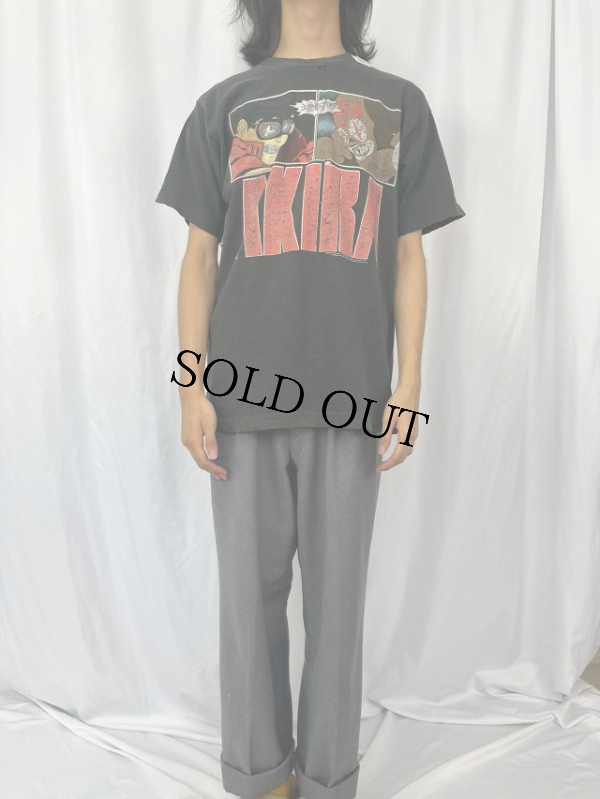 画像2: 90's AKIRA "金田×ジョーカー" キャラクターTシャツ L (2)