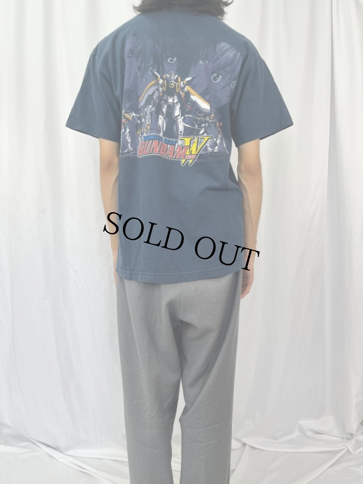 画像5: 新機動戦記ガンダムW アニメプリントTシャツ L (5)