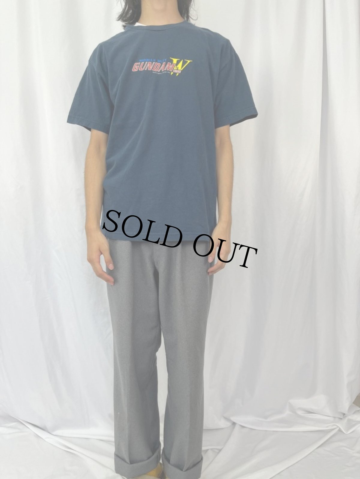 画像3: 新機動戦記ガンダムW アニメプリントTシャツ L (3)