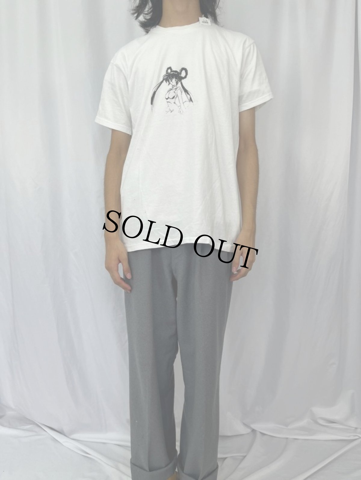 画像2: 90's 魔物ハンター妖子 "真野妖子" キャラクターTシャツ XL (2)