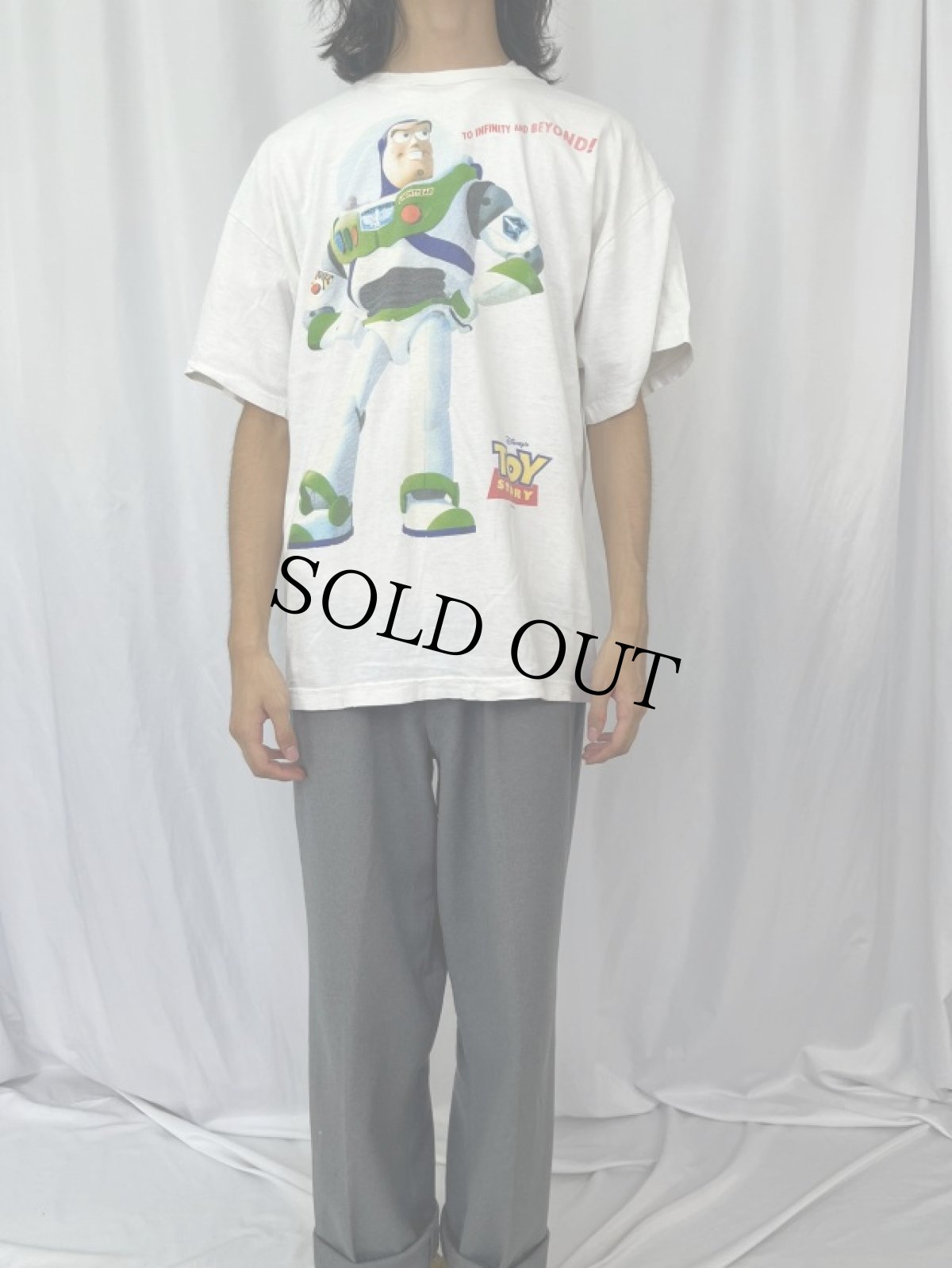 画像2: 90's Disney TOY STORY "Buzz Lightyear" USA製 キャラクタープリントTシャツ XL (2)