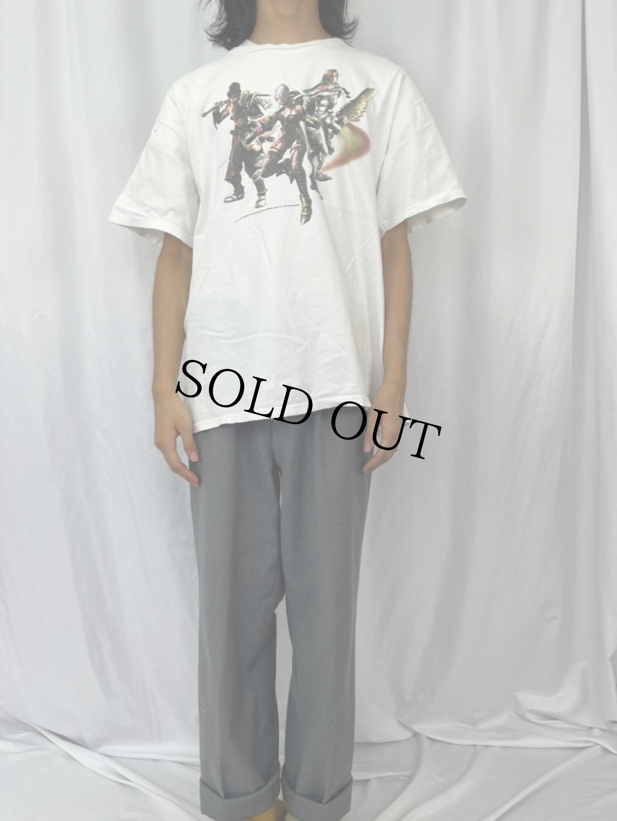 画像2: 2000's SOULCALIBUR Legends ゲームプリントTシャツ XL (2)