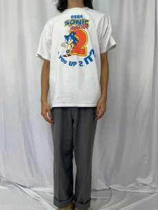 画像2: 90's SONIC THE HEDGEHOG 2 USA製 ゲームキャラクターTシャツ XL (2)