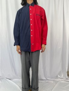 画像3: 90's POLO Ralph Lauren "POLO 1992" 切り替えデザインシャツ M (3)