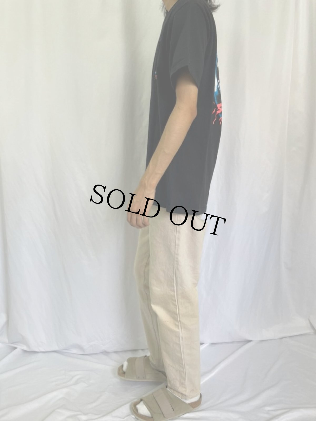 画像3: SANTA CRUS "SPEED WHEELS" サメイラストTシャツ L (3)