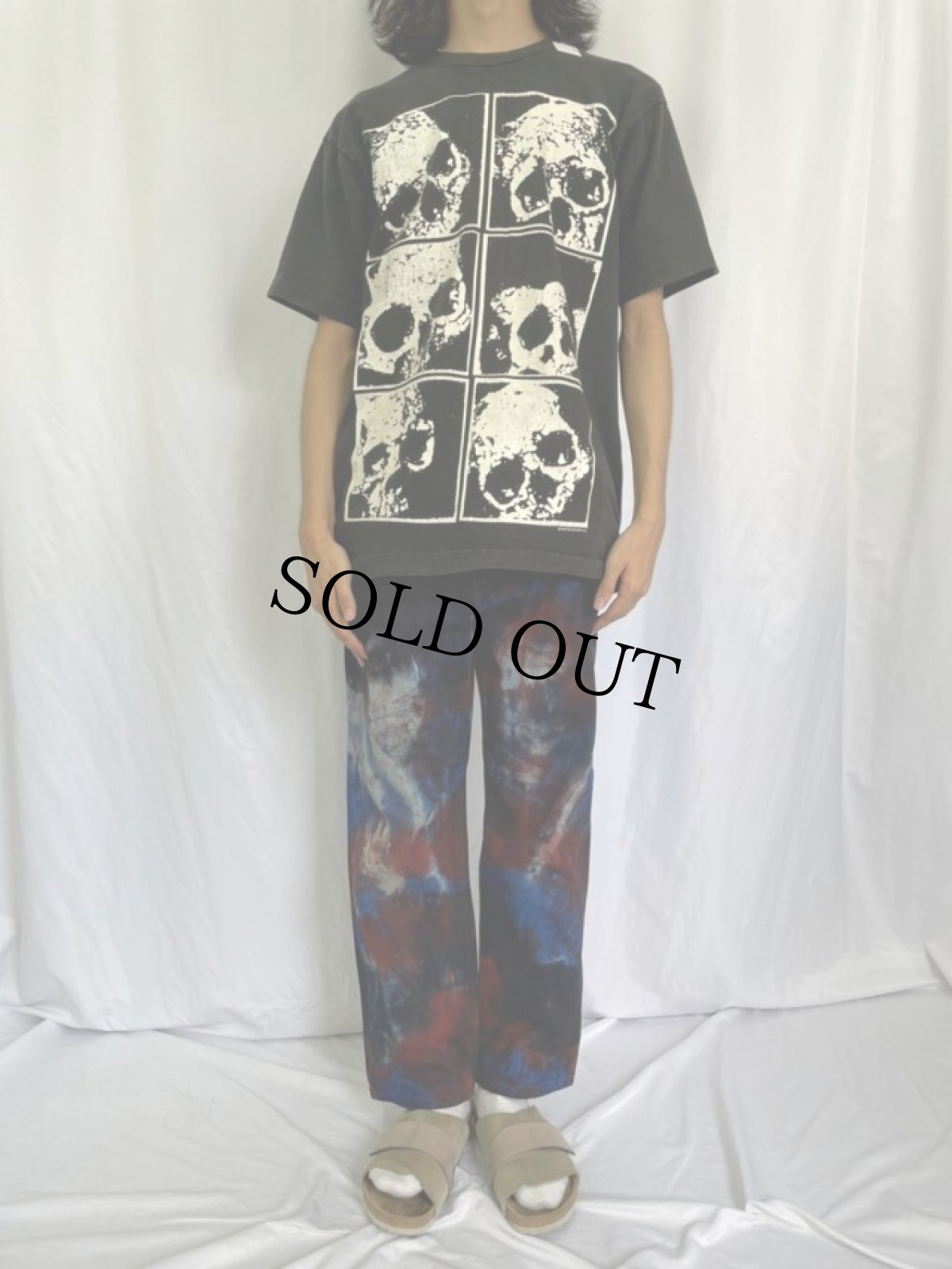 画像2: Carhartt 後染め リメイクデニムパンツ W34 (2)