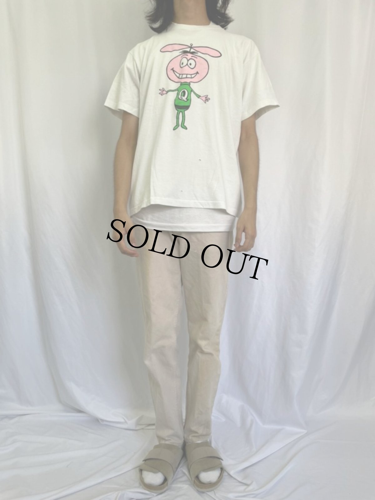 画像2: 90's Quisp USA製 シリアル企業 キャラクターTシャツ L (2)